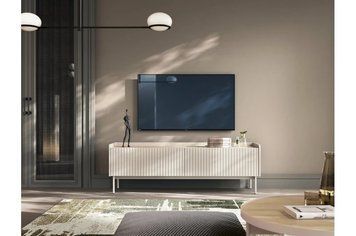 Тумба під телевізор Level 2-дверна 2D/153 Беж/дуб сканді 2D/153 Беж/дуб сканді фото