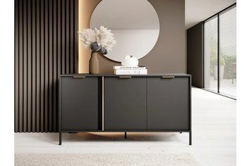 Комод Lars 3-дверний Антрацит 3D/153 Антрацит фото