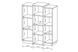 Комод Cube 3-дверний 3D/110 Білий/дуб крафт золотий 3D/110 Білий/дуб крафт золотий фото 5